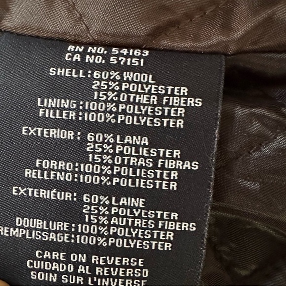 TOMMY HILFIGER BROWN MELTON WOOL WALKING
COAT SIZE SMALL - Picture 14 of 14